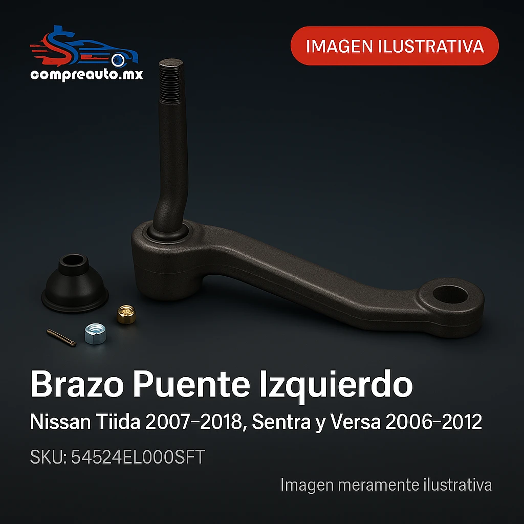 Brazo Puente Izquierdo Compatible con Nissan Tiida 2007-2018, Sentra y Versa 2006-2012 (SFT 54524EL000SFT)