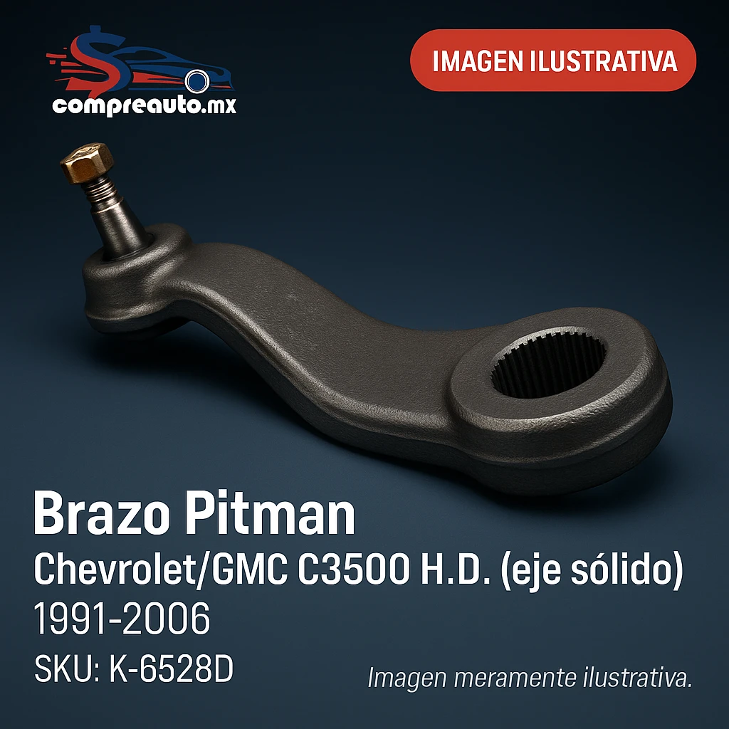 Brazo Pitman Chevrolet/GMC C3500 H.D. Eje SÃ³lido 1991-2006 (D K-6528D)