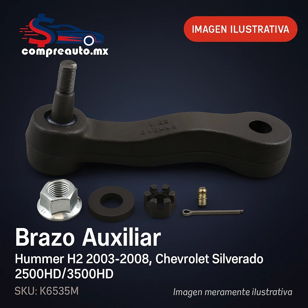 Brazo Auxiliar para Hummer H2 2003-2008 y Chevrolet Silverado 2500HD/3500 2001-2010 con Soporte (M K6535M)