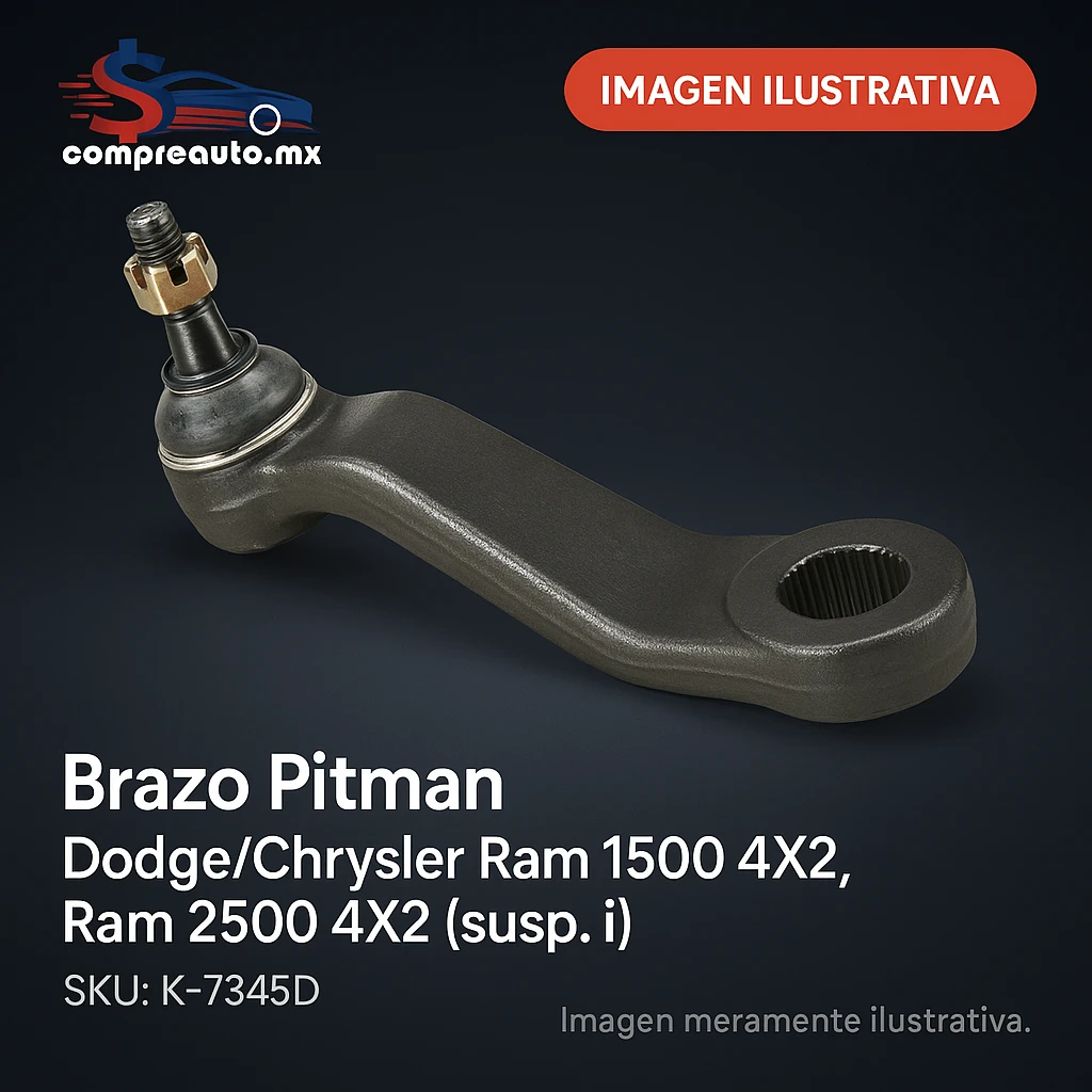 Brazo Pitman DirecciÃ³n Dodge Ram 1500/2500/3500 4X2 Ramcharger 2000-2002 (D K-7345D)