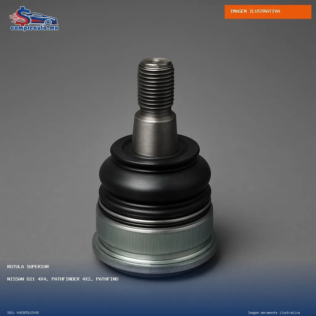 Rótula Superior Nissan D21 4x4, Pathfinder 4x2, Pathfinder 4x4 1987-1996, Pickup 4x2 1979-2008, Pickup 4x4 1980-1996, Urvan 2000-2001 (GENERICO 006365102008)