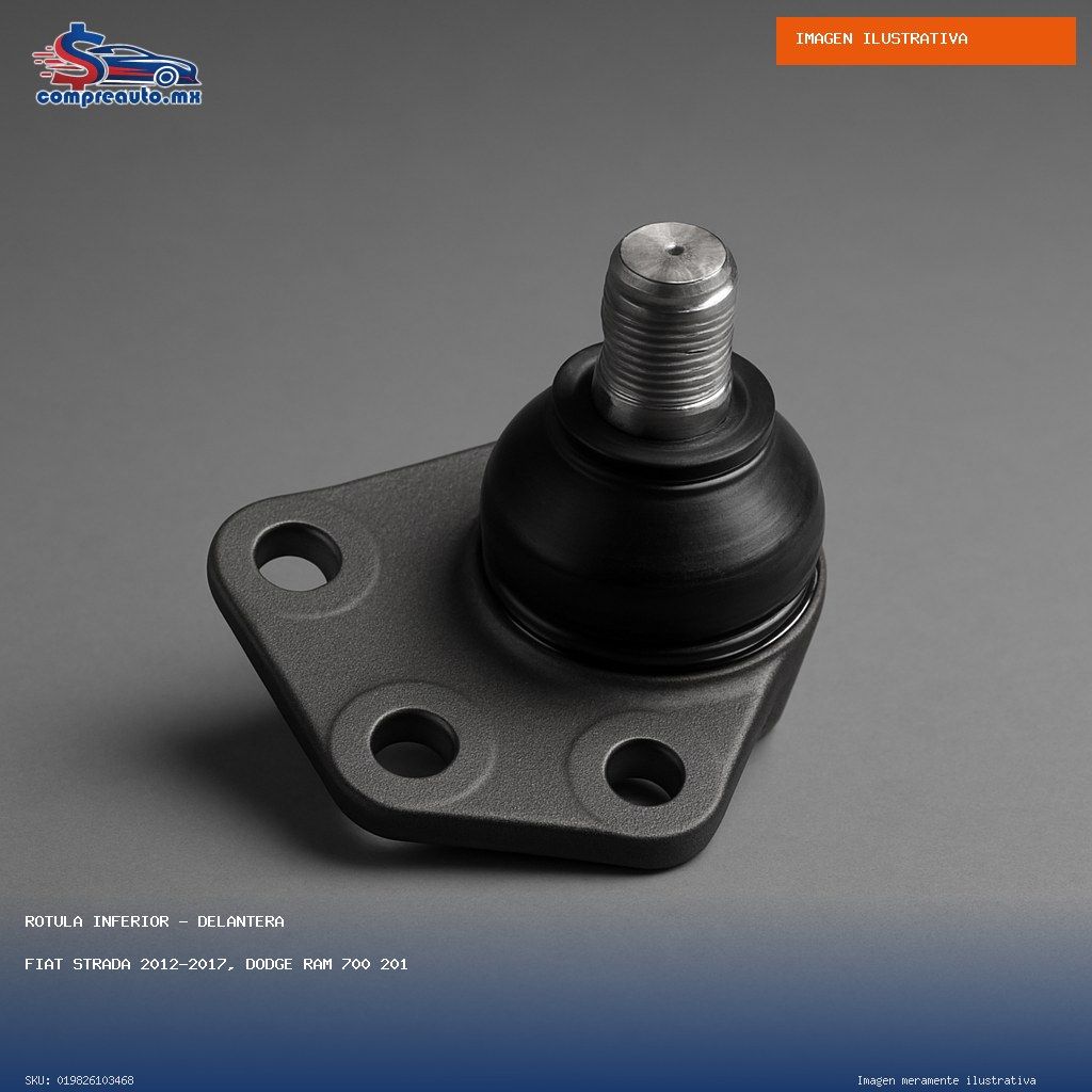 Rótula Inferior Delantera Fiat Strada 2012-2017, Dodge Ram 700 2015-2017 (GENERICO 019826103468)