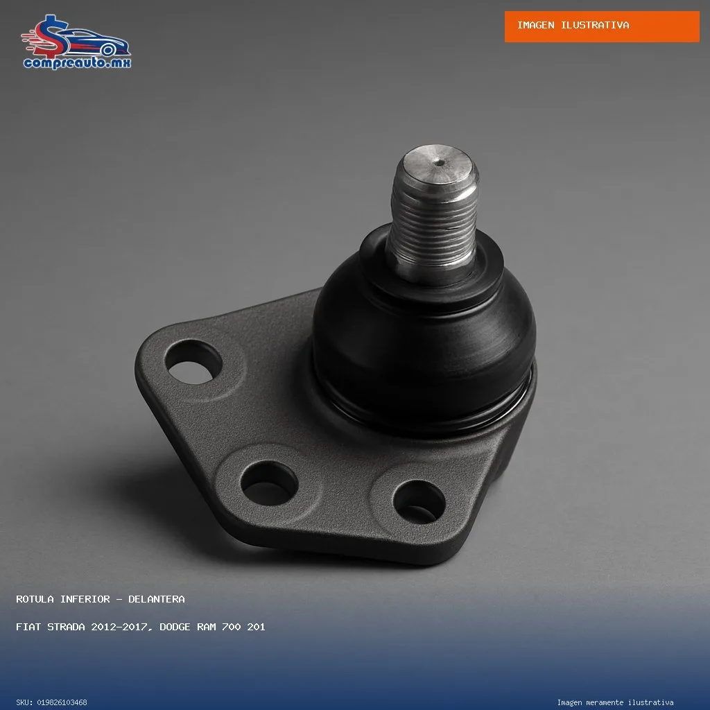Rótula Inferior Delantera Fiat Strada 2012-2017, Dodge Ram 700 2015-2017 (GENERICO 019826103468)