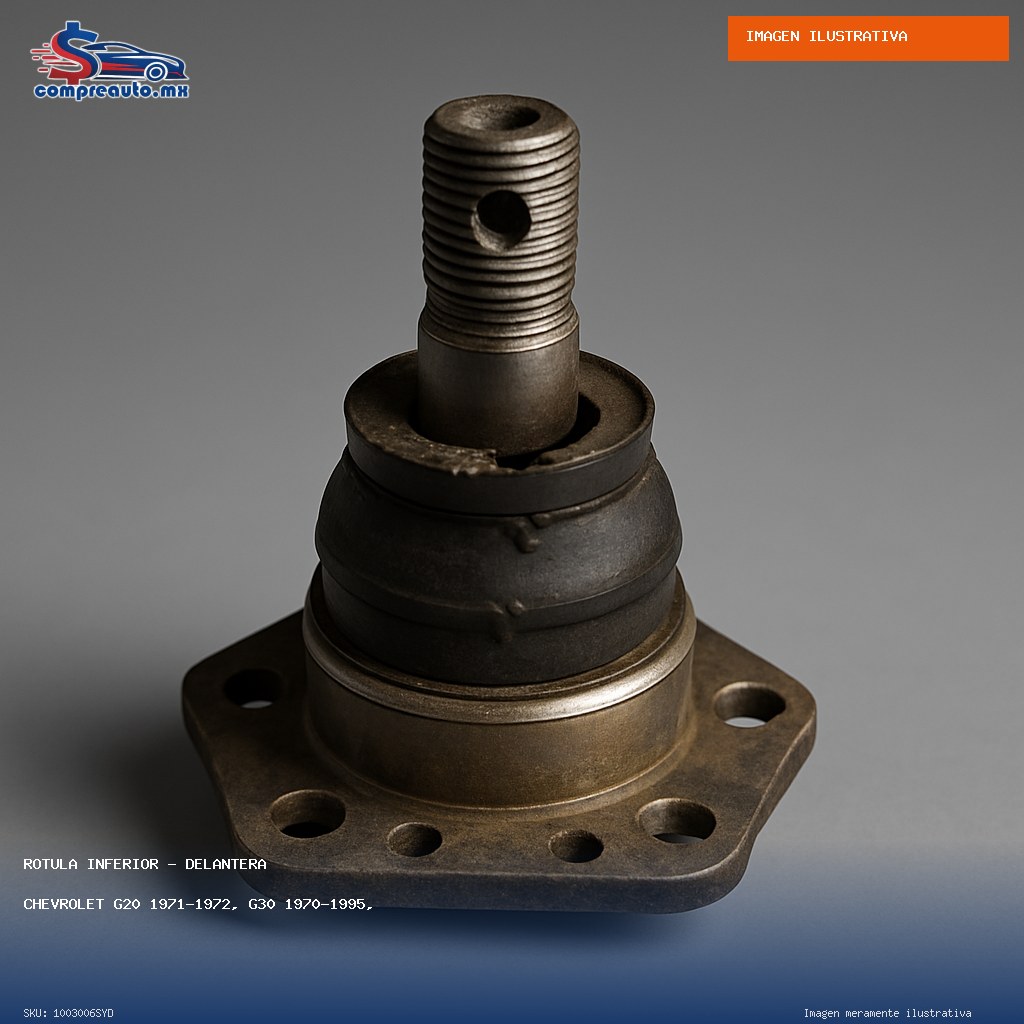 Rótula Inferior Delantera Chevrolet G20 1971-1972, G30 1970-1995, P30 (Susp. Ind.), Suburban C20 1971-1991; GMC G20 1971-1972, G30 1970-1995, P30 (Susp. Ind.) (SYD 1003006SYD)