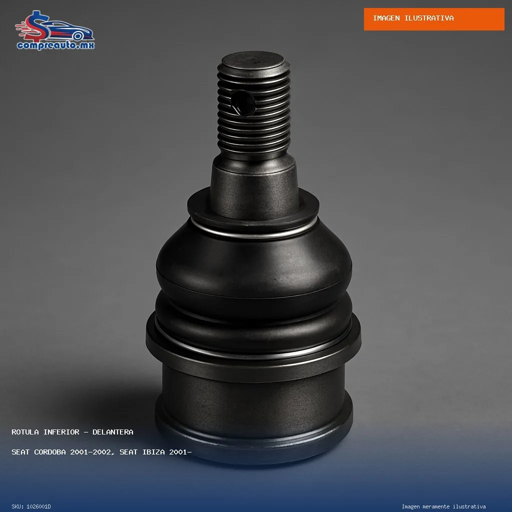 Rótula Inferior Delantera Seat Cordoba 2001-2002, Seat Ibiza 2001-2002, Volkswagen Derby 1995-2009, Volkswagen Golf II 1987-1992, Volkswagen Jetta II 1985-1992, V (D 1026001D)