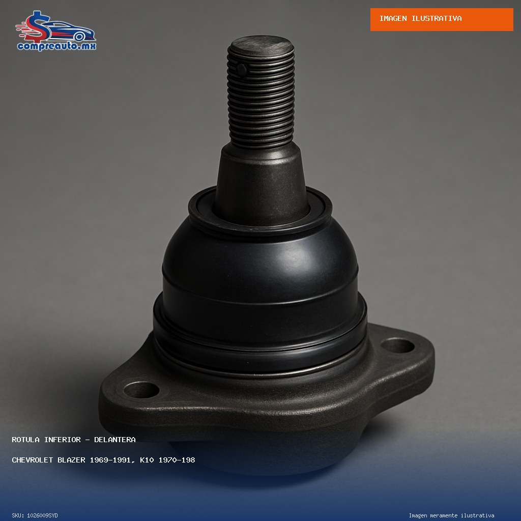 Rótula Inferior Delantera Chevrolet Blazer 1969-1991, K10 1970-1986, K10 Pickup 1970-1974, K10 Suburban 1970-1986, K20 1975-1986, K20 Pickup 1970-1974, K20 Su (SYD 1026009SYD)