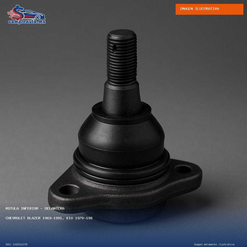 Rótula Inferior Delantera Chevrolet Blazer 1969-1991, K10 1970-1986, K10 Pickup 1970-1974, K10 Suburban 1970-1986, K20 1975-1986, K20 Pickup 1970-1974, K20 Su (SYD 1026011SYD)