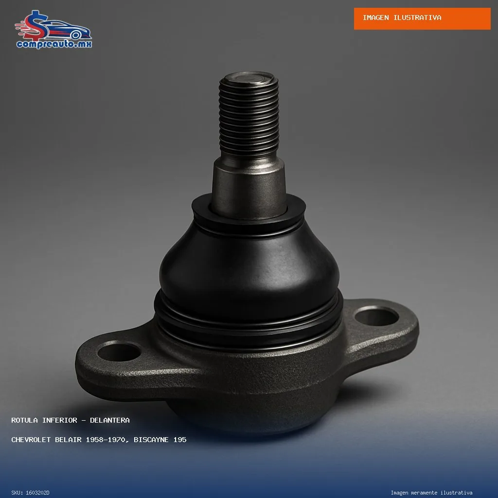 Rótula Inferior Delantera Chevrolet Belair 1958-1970, Biscayne 1958-1970, Caprice 1965-1970, Corvette 1963-1982; GMC Belair 1958-1970, Biscayne 1958-1970, Caprice (D 1603202D)