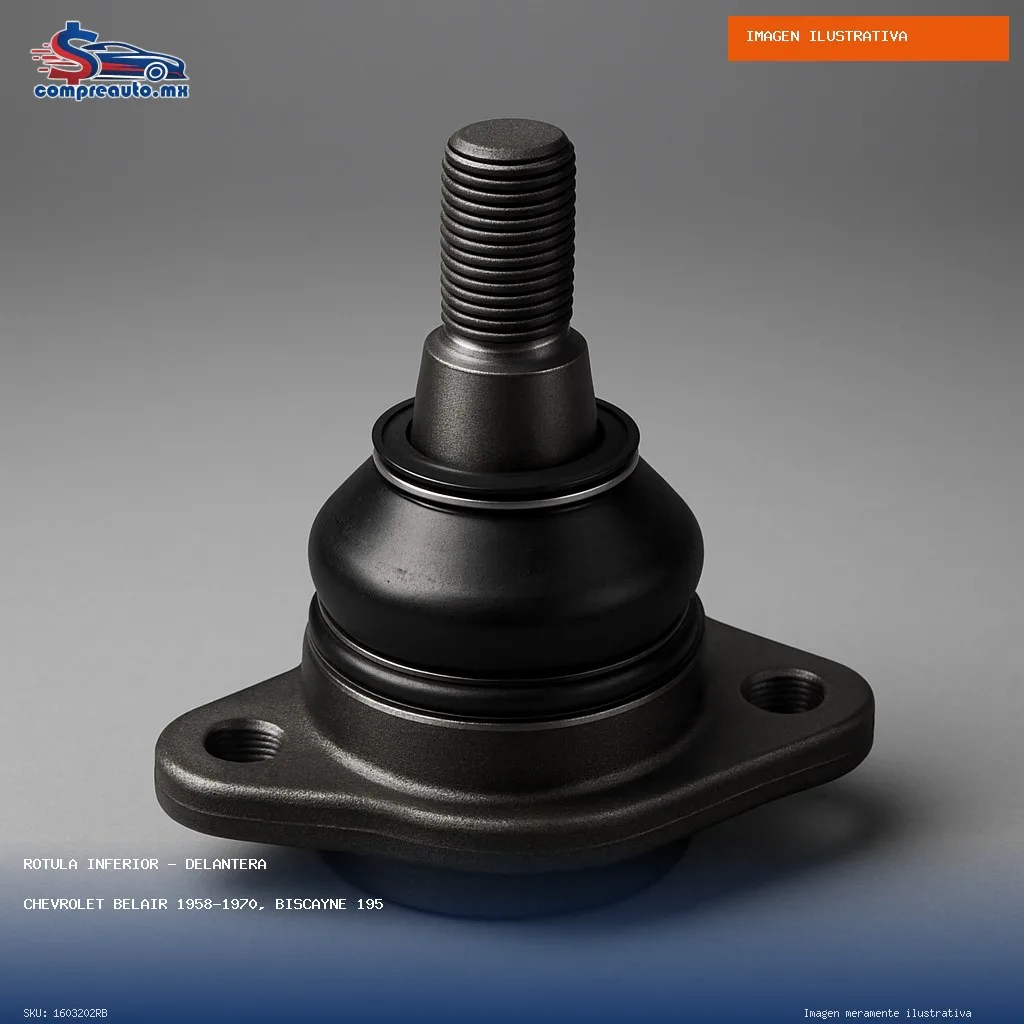Rótula Inferior Delantera Chevrolet Belair 1958-1970, Biscayne 1958-1970, Caprice 1965-1970, Corvette 1963-1982; GMC Belair 1958-1970, Biscayne 1958-1970, Capri (RB 1603202RB)