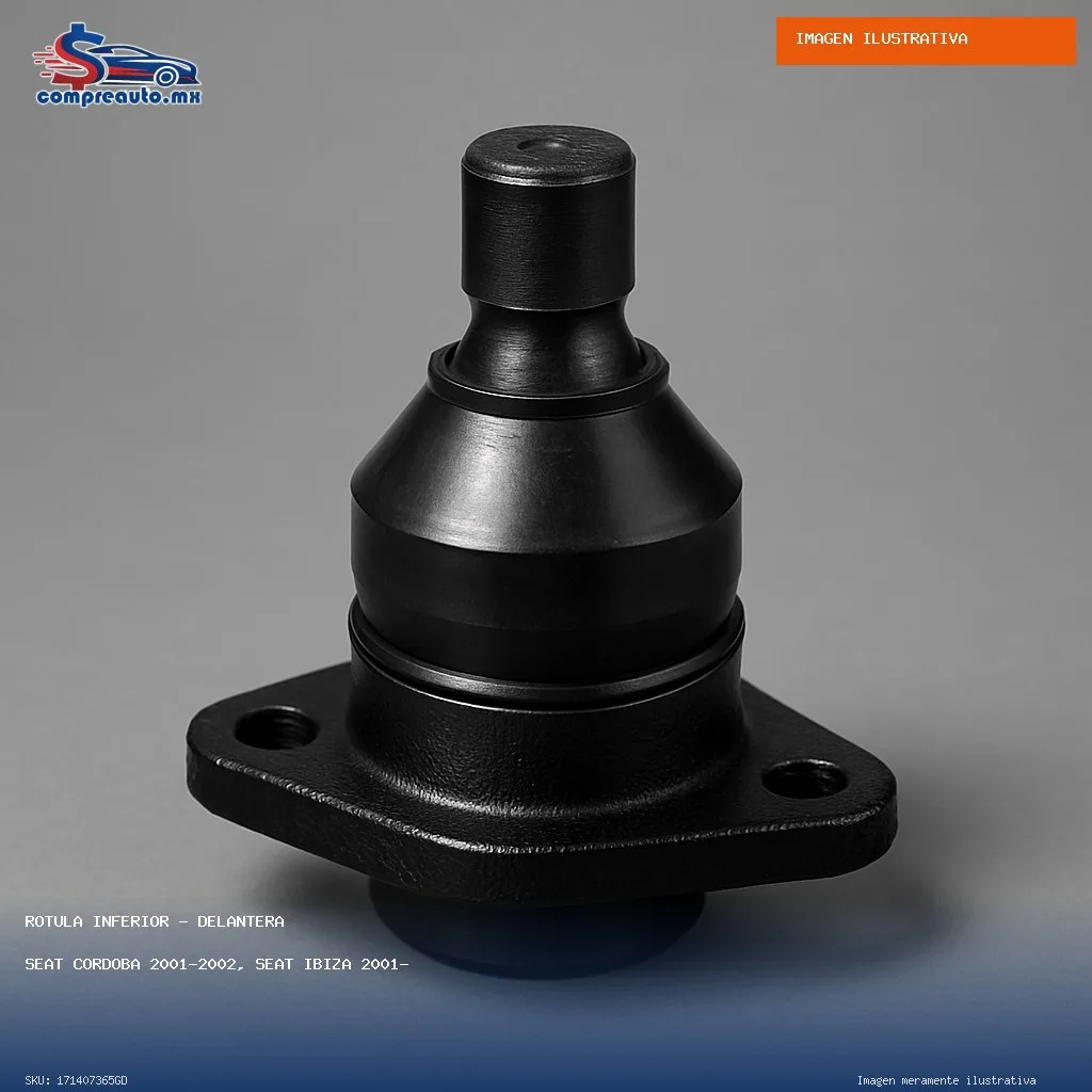 Rótula Inferior Delantera Seat Cordoba 2001-2002, Seat Ibiza 2001-2002, Volkswagen Derby 1995-2009, Volkswagen Golf II 1987-1992, Volkswagen Jetta II 1985-199 (GD 171407365GD)