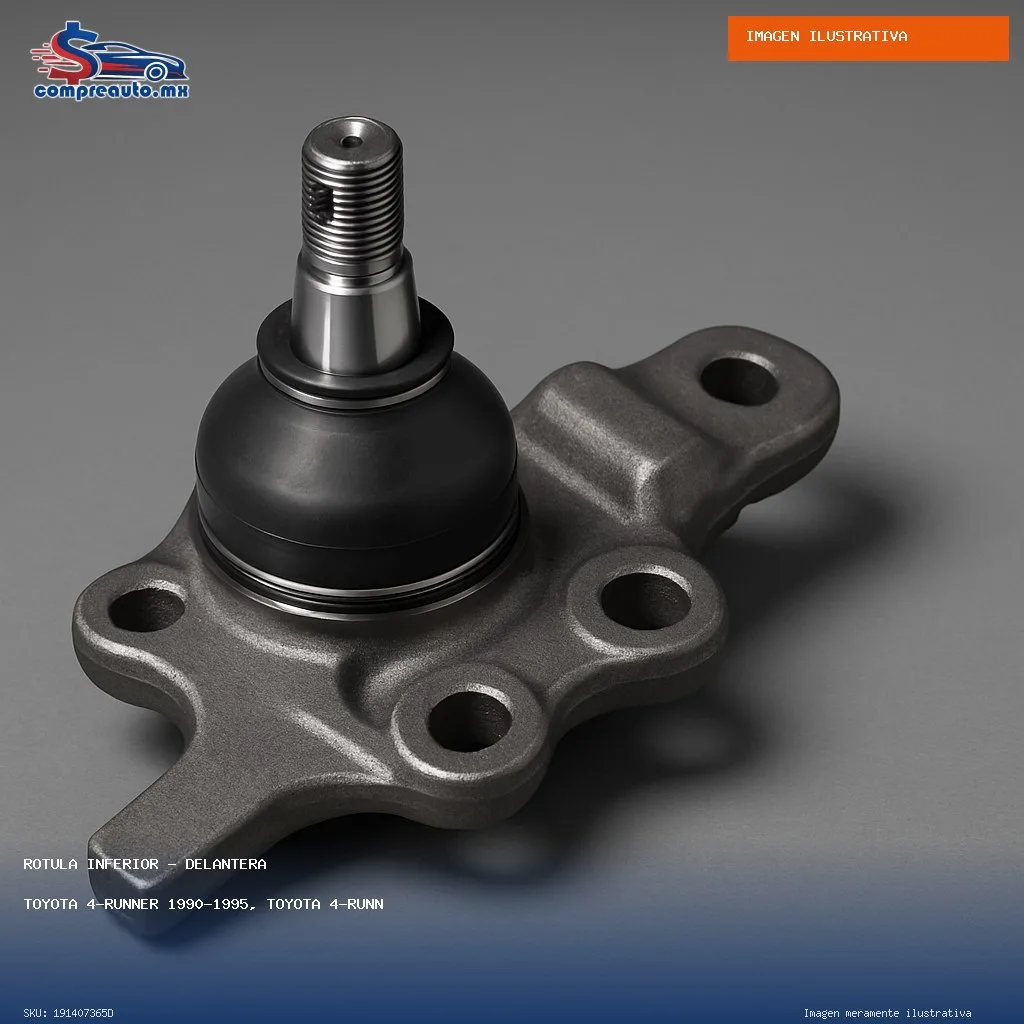 Rótula Inferior Delantera Toyota 4-Runner 1990-1995, Toyota 4-Runner 4x4 1989-1995, Toyota Hilux 4x4 2004-2005, Toyota T100 4x4 1993-1998 (D 191407365D)