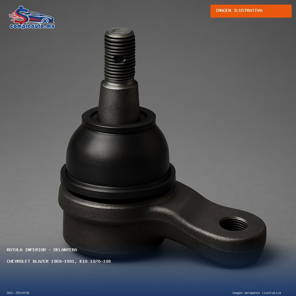 Rótula Inferior Delantera Chevrolet Blazer 1969-1991, K10 1970-1986, K10 Pickup 1970-1974, K10 Suburban 1970-1986, K20 1975-1986, K20 Pickup 1970-1974, K20 Suburb (D 2510003D)