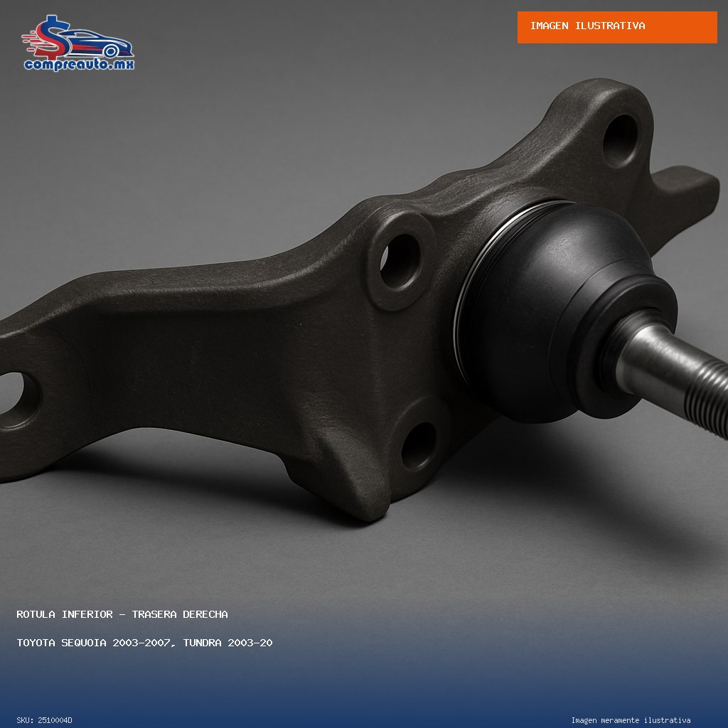 Rótula Inferior Trasera derecha Toyota Sequoia 2003-2007, Tundra 2003-2006 (D 2510004D)