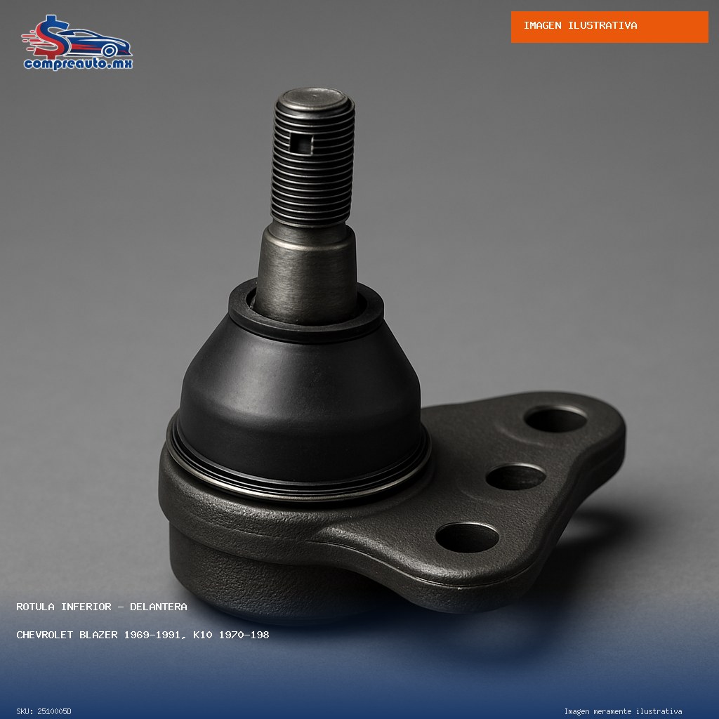 Rótula Inferior Delantera Chevrolet Blazer 1969-1991, K10 1970-1986, K10 Pickup 1970-1974, K10 Suburban 1970-1986, K20 1975-1986, K20 Pickup 1970-1974, K20 Suburb (D 2510005D)