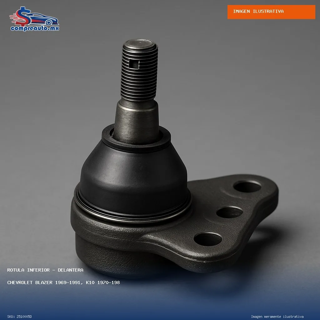 Rótula Inferior Delantera Chevrolet Blazer 1969-1991, K10 1970-1986, K10 Pickup 1970-1974, K10 Suburban 1970-1986, K20 1975-1986, K20 Pickup 1970-1974, K20 Suburb (D 2510005D)