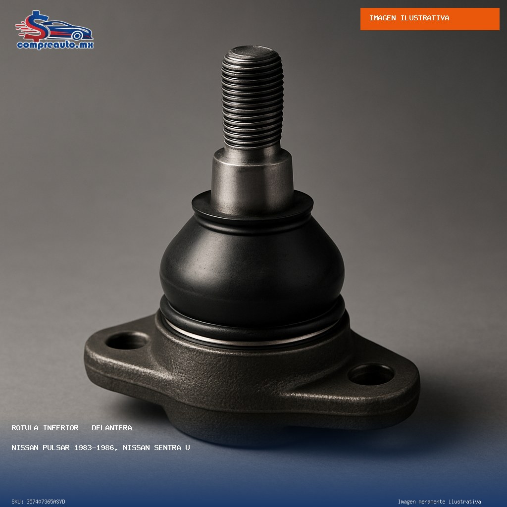 Rótula Inferior Delantera Nissan Pulsar 1983-1986, Nissan Sentra USA 1982-1986, Nissan Tsuru I 1984-1987 (SYD 357407365ASYD)