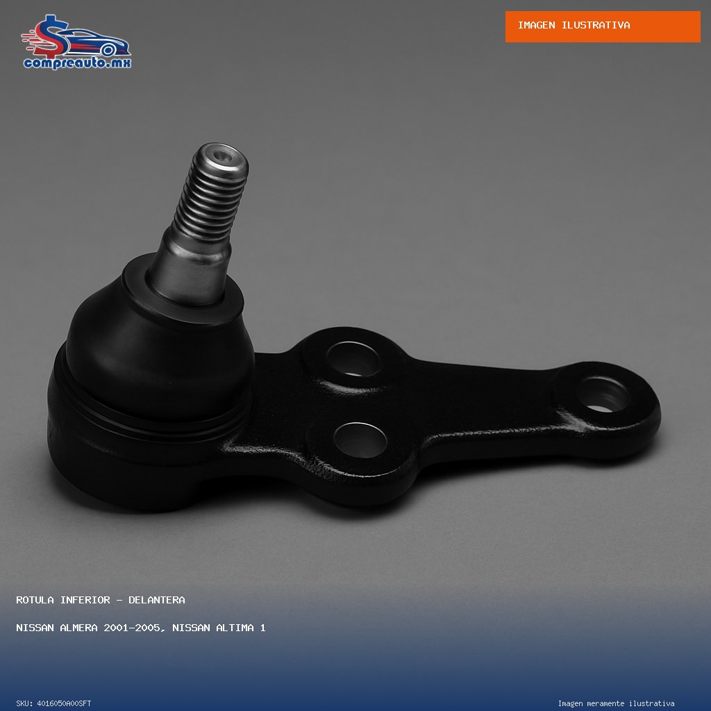 Rótula Inferior Delantera Nissan Almera 2001-2005, Nissan Altima 1993-2001, Nissan Sentra 2001-2006, Nissan Sentra USA 1987-1990, Nissan Tsuru II 1988-1991 (SFT 4016050A00SFT)