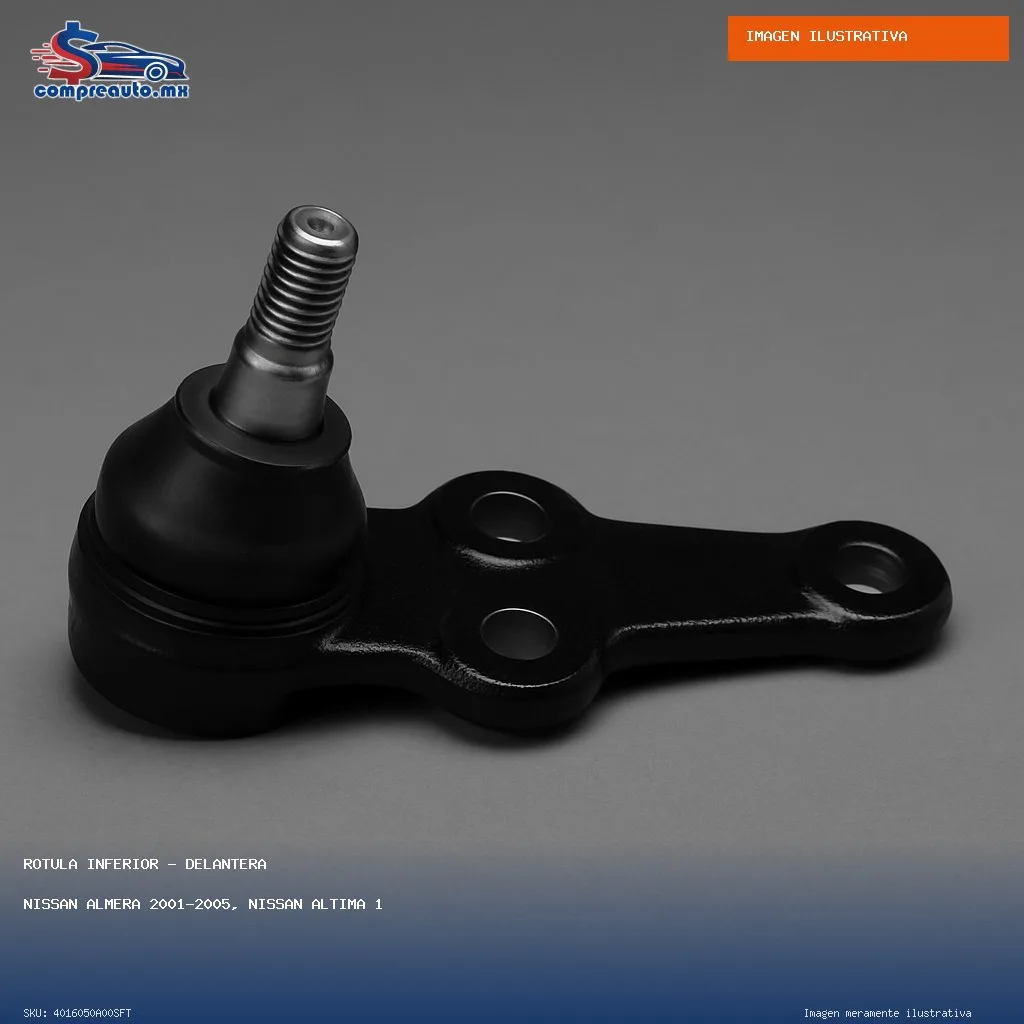 Rótula Inferior Delantera Nissan Almera 2001-2005, Nissan Altima 1993-2001, Nissan Sentra 2001-2006, Nissan Sentra USA 1987-1990, Nissan Tsuru II 1988-1991 (SFT 4016050A00SFT)