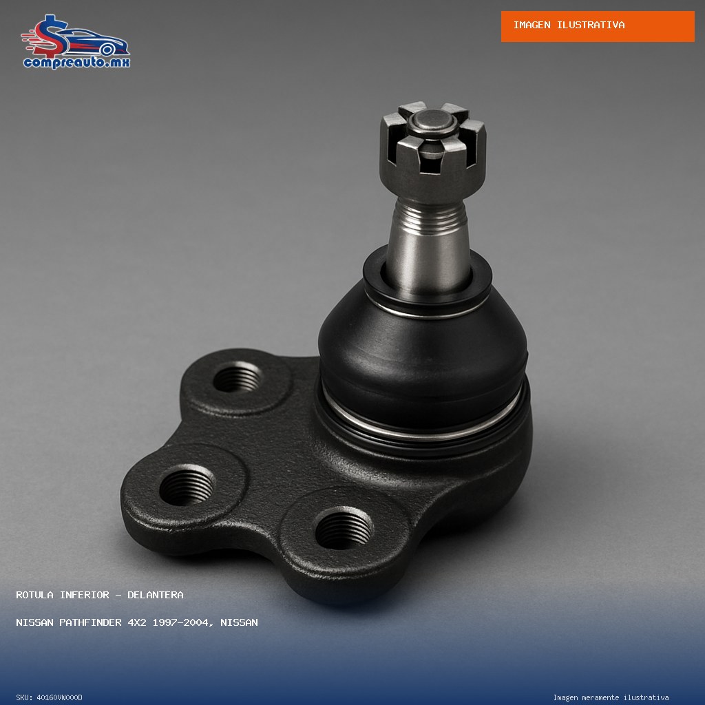 Rótula Inferior Delantera Nissan Pathfinder 4x2 1997-2004, Nissan Pathfinder 4x4 1996-2004 (D 40160VW000D)