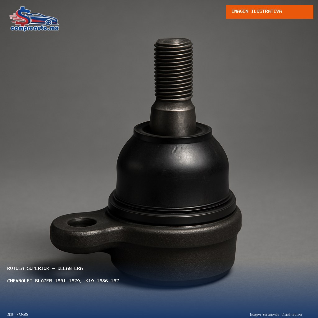 Rótula Superior Delantera Chevrolet Blazer 1991-1970, K10 1986-1975, K10 Pickup 1974-1970, K10 Suburban 1986-1970, K20 1986-1975, K20 Pickup 1974-1970, K20 Suburban (D K7206D)