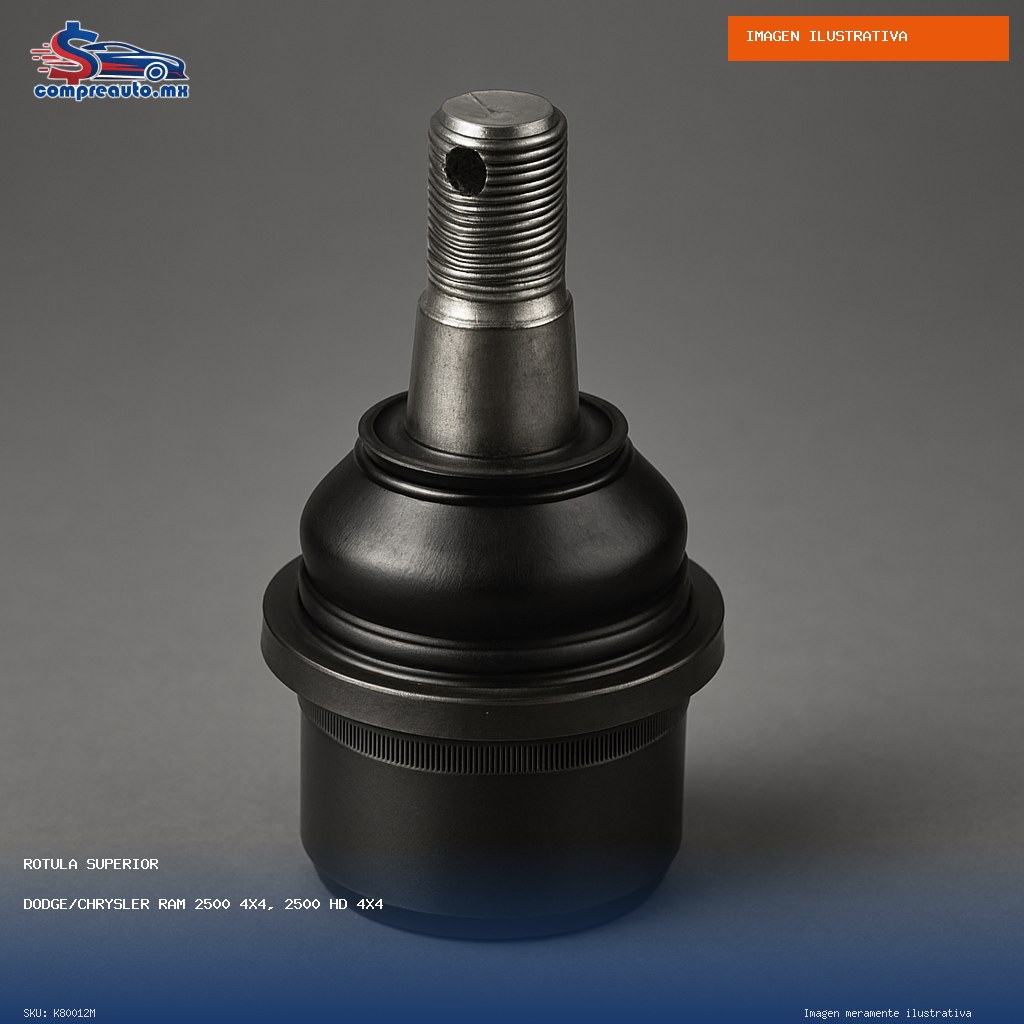 Rótula Superior Dodge/Chrysler Ram 2500 4x4, 2500 HD 4x4 2000-2013, Ram 3500 4x2 2000-2002, Ram 3500 4x4, Ram 4000 2000-2014 (M K80012M)