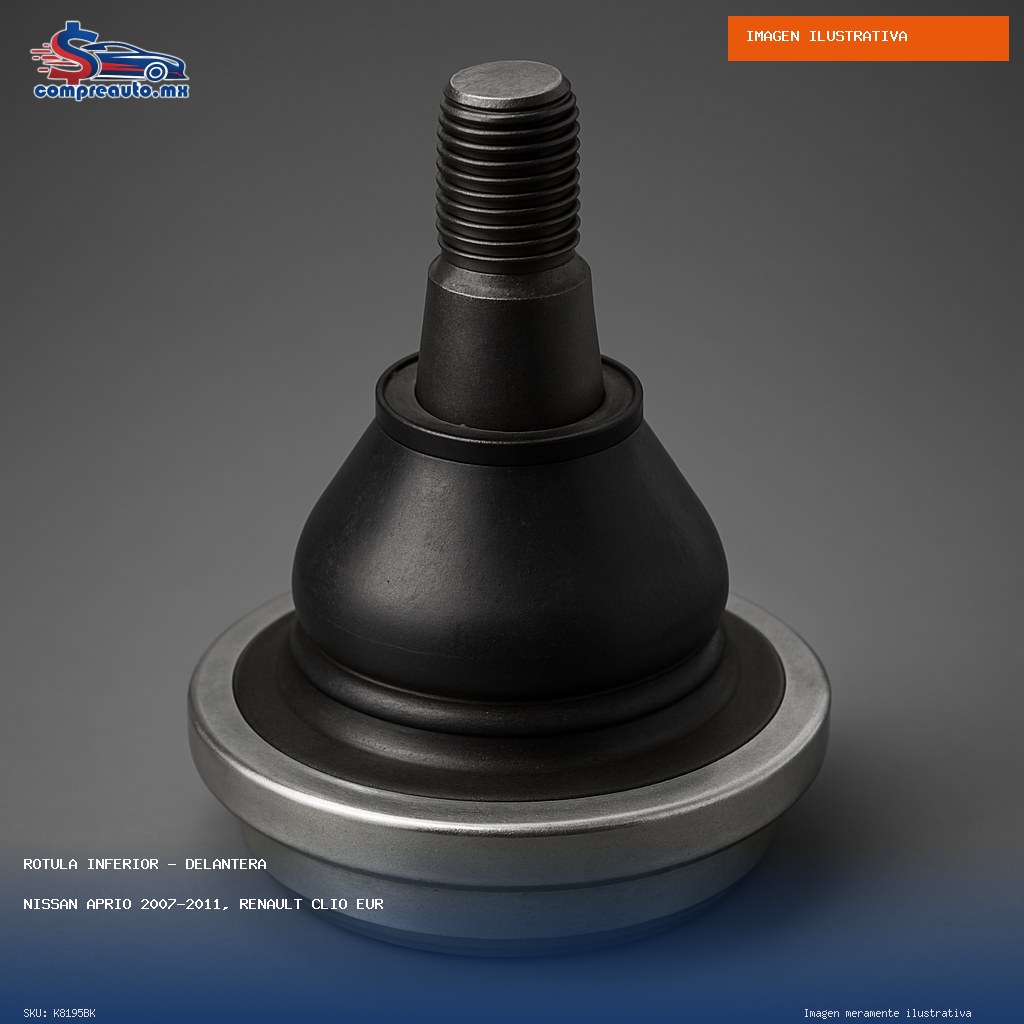 Rótula Inferior Delantera Nissan Aprio 2007-2011, Renault Clio Europa 2007-2009, Megane 2004-2010, Sandero Stepway 2010-2015, Scenic 2005-2009 (BK K8195BK)