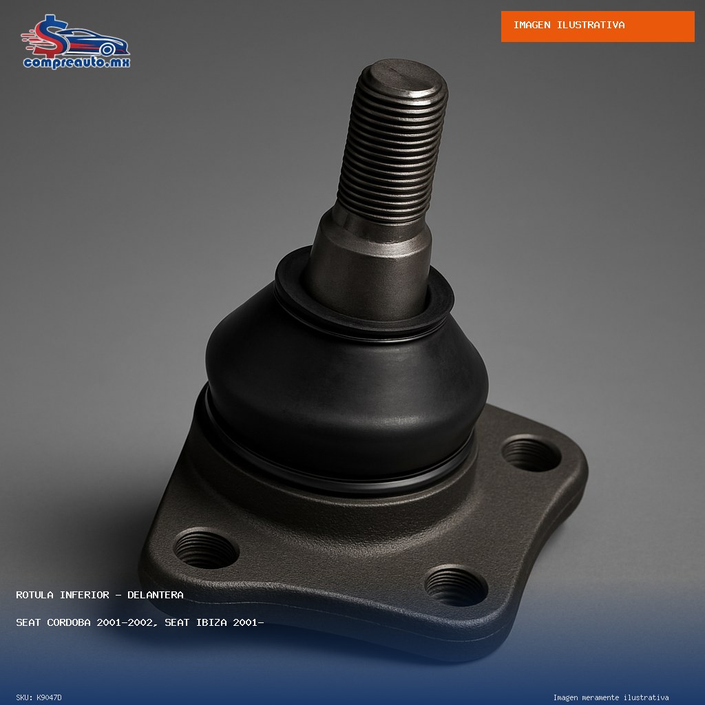 Rótula Inferior Delantera Seat Cordoba 2001-2002, Seat Ibiza 2001-2002, Volkswagen Derby 1995-2009, Volkswagen Golf II 1987-1992, Volkswagen Jetta II 1985-1992, Vol (D K9047D)