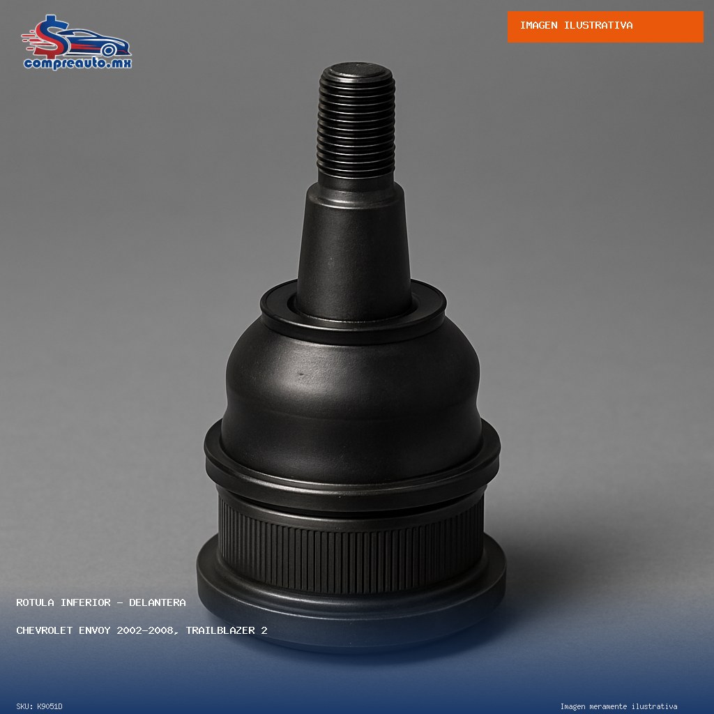 Rótula Inferior Delantera Chevrolet Envoy 2002-2008, TrailBlazer 2002-2008; GMC Envoy 2002-2008, TrailBlazer 2002-2008; Oldsmobile Bravada 2002-2008 (D K9051D)