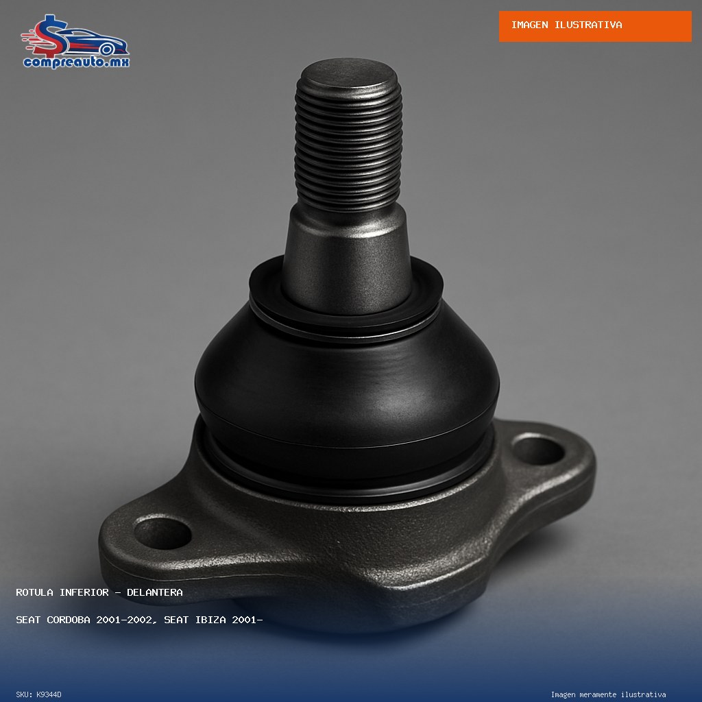 Rótula Inferior Delantera Seat Cordoba 2001-2002, Seat Ibiza 2001-2002, Volkswagen Derby 1995-2009, Volkswagen Golf II 1987-1992, Volkswagen Jetta II 1985-1992, Vol (D K9344D)