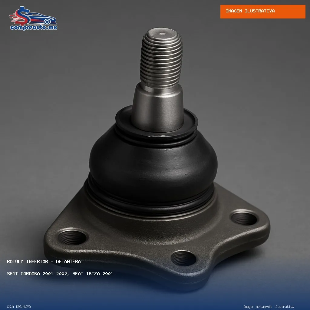 Rótula Inferior Delantera Seat Cordoba 2001-2002, Seat Ibiza 2001-2002, Volkswagen Derby 1995-2009, Volkswagen Golf II 1987-1992, Volkswagen Jetta II 1985-1992, (SYD K9344SYD)