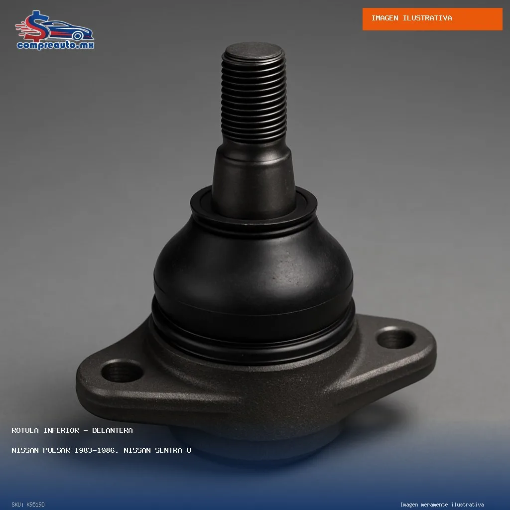 Rótula Inferior Delantera Nissan Pulsar 1983-1986, Nissan Sentra USA 1982-1986, Nissan Tsuru I 1984-1987 (D K9519D)