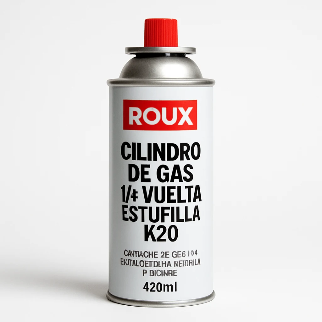 Roux Cilindro de Gas 1/4 Vuelta Estufilla K20