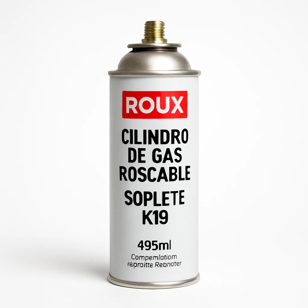 Roux Cilindro de Gas Roscable Soplete K19